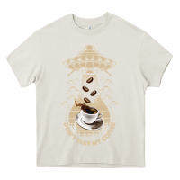 Cream Don't Take My Coffee Heavy Core Tee - Bettercallsaul