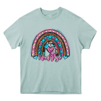 Arona leopard cowhide nurse rainbow Heavy Core Tee - JahusDesignShop