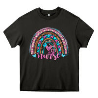 Asphalt leopard cowhide nurse rainbow Heavy Core Tee - JahusDesignShop