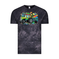 Cloud Black Autism farm tractor Vintage Tee - CowGirlArtShop