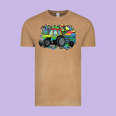 Autism Farm Tractor Vintage Tee Designed By Cowgirlartshop