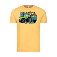 Vintage Mustard Autism farm tractor Vintage Tee - CowGirlArtShop