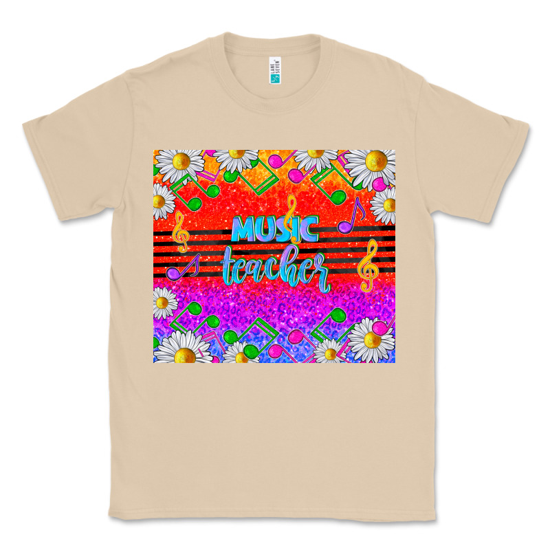 Rainbow Music Teacher Classic Tee by TumblerDesignByShophia | Teevron