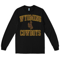 Black Wyoming Cowboys Men's Apparel Gameday Arch Over Cowboys Sweat Long Sleeve Tee - longCreatives