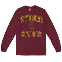Burgundy Wyoming Cowboys Men's Apparel Gameday Arch Over Cowboys Sweat Long Sleeve Tee - longCreatives