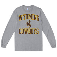 Heather Grey Wyoming Cowboys Men's Apparel Gameday Arch Over Cowboys Sweat Long Sleeve Tee - longCreatives
