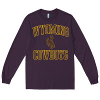 Plum Wyoming Cowboys Men's Apparel Gameday Arch Over Cowboys Sweat Long Sleeve Tee - longCreatives