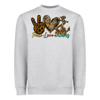 Heather Grey peace love anchors Heavyweight Sweatshirt - RacoonDesign