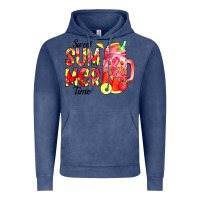 Vintage Denim sweet summer time waterolor Vintage Hoodie - CowCowDesign