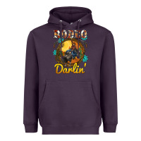 Plum western rodeo darlin' sunset sunflowers weapon Heavyweight Hoodie - BarkalooDesign
