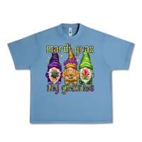 Pebble Blue Mardi Gras with my gnomies Urban Heavy Tee - HowdyJamesFarm
