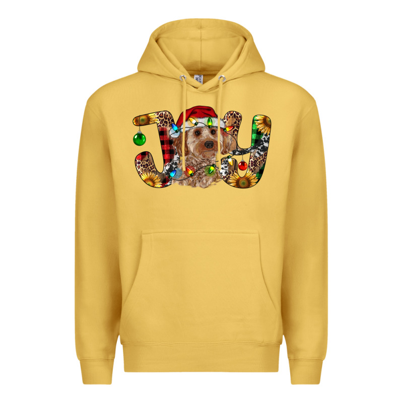 Cockapoo Christmas Joy Premium Hoodie by RanaPortraitStore | Teevron