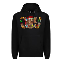 Black Cockapoo Christmas Joy Premium Hoodie - RanaPortraitStore