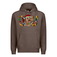 Coffee Cockapoo Christmas Joy Premium Hoodie - RanaPortraitStore