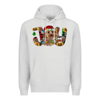 Dove Grey Cockapoo Christmas Joy Premium Hoodie - RanaPortraitStore