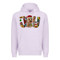 Lilac Cockapoo Christmas Joy Premium Hoodie - RanaPortraitStore