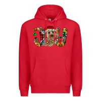 Red Cockapoo Christmas Joy Premium Hoodie - RanaPortraitStore