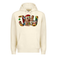 Sandshell Cockapoo Christmas Joy Premium Hoodie - RanaPortraitStore