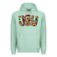 Seafoam Cockapoo Christmas Joy Premium Hoodie - RanaPortraitStore