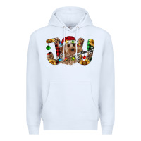 White Cockapoo Christmas Joy Premium Hoodie - RanaPortraitStore