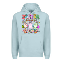 Blue Mist Easter Hunting Squad Premium Hoodie - CowhideDigitalArt