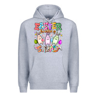 Heather Grey Easter Hunting Squad Premium Hoodie - CowhideDigitalArt