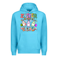 Ocean Blue Easter Hunting Squad Premium Hoodie - CowhideDigitalArt