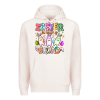 Pale Pink Easter Hunting Squad Premium Hoodie - CowhideDigitalArt