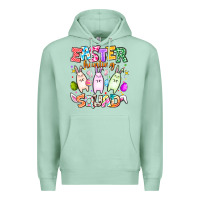 Seafoam Easter Hunting Squad Premium Hoodie - CowhideDigitalArt