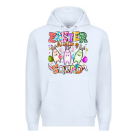 White Easter Hunting Squad Premium Hoodie - CowhideDigitalArt