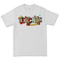 Dove Grey Christmas Teacher Premium Tee - NancyCooperArtShop
