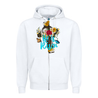 White he is rısen with cross and butterfly Zipper Hoodie - Artiststas