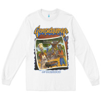 White R.L. Stine Goosebumps Halloween Say Cheese And Die Long Sleeve Tee - longCreatives