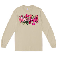 Mushroom Valentine's Day mama Long Sleeve Tee - FaDigitalArtStudio