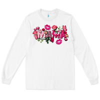 White Valentine's Day mama Long Sleeve Tee - FaDigitalArtStudio