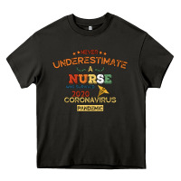 Asphalt Never Underestimate A Nurse Heavy Core Tee - Bettercallsaul