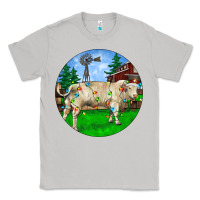 Moon Dust Christmas Charolais Bull And Barnyard Classic Tee - RanaPortraitStore