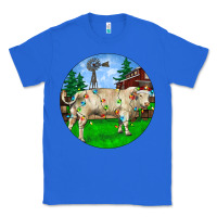 True Royal Christmas Charolais Bull And Barnyard Classic Tee - RanaPortraitStore