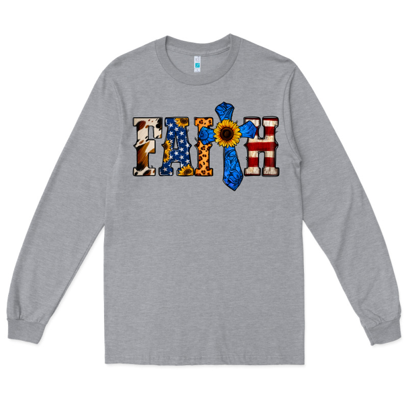 American Flag Faith Long Sleeve Tee by Jasminsmagicworld | Teevron
