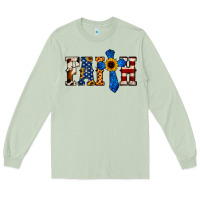 Matcha American Flag Faith Long Sleeve Tee - Jasminsmagicworld