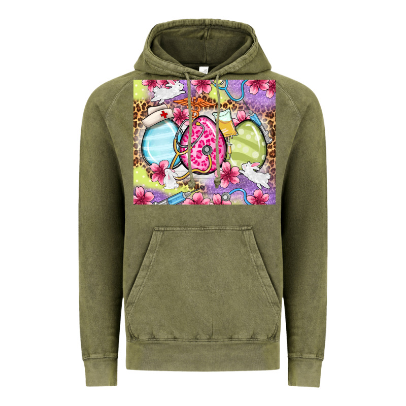 Easter Eggs Nurse Vintage Hoodie by OliviaCreatesArt | Teevron