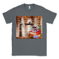 Charcoal Heather never retring from reading Classic Tee - TumblerDesignByShophia