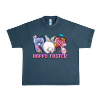 Midnight Navy Happy Easter Dental Easter Day Urban Heavy Tee - CowGirlArtShop