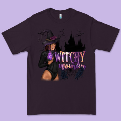 Witchy Woman Premium Tee Designed By Texasbilliewilder