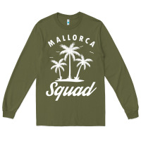 Army Green Mallorca Squad Beach Summer Surfing Swimming Travel Vacation Long Sleeve Tee - longCreatives