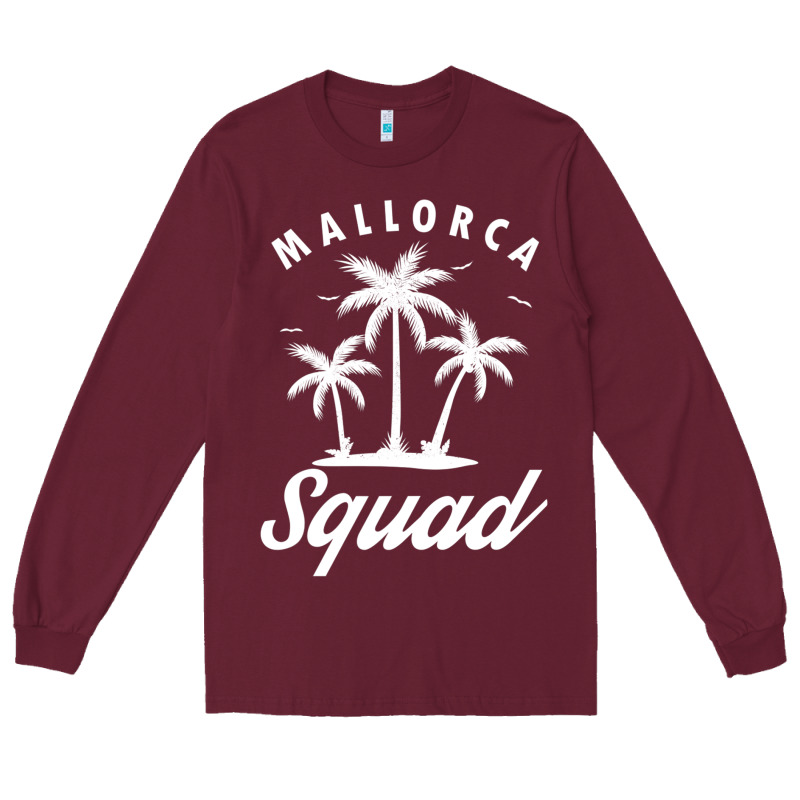 Mallorca Squad Beach Summer Surfing Swimming Travel Vacation Long Sleeve Tee by longCreatives | Teevron