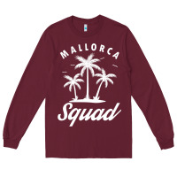 Burgundy Mallorca Squad Beach Summer Surfing Swimming Travel Vacation Long Sleeve Tee - longCreatives