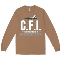 Toasted Coconut CFI CFI Certified Flight Pilot Gift CFI Flying Instructor Long Sleeve Tee - longCreatives