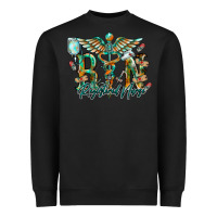 Black registered nurse Heavyweight Sweatshirt - RacoonDesign