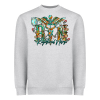Heather Grey registered nurse Heavyweight Sweatshirt - RacoonDesign